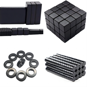 Imanes <span class=keywords><strong>de</strong></span> Neodimio Recubiertos <span class=keywords><strong>de</strong></span> Epoxi Negro Superresistentes Personalizados, Bloque Redondo/Disco/Anillo/Imán con Orificio, Materiales Magnéticos N35-N52 - Product Image 3