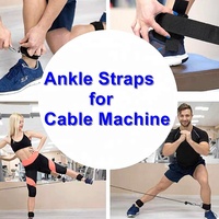 Sangles de cheville de gymnastique réglables personnalisables Machine à câble multifonction Work Out Cuff Attachment for Gym Use