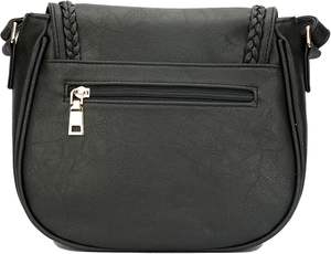 Bolsos cruzados con solapa informal trenzada en relieve para <span class=keywords><strong>mujer</strong></span>, monederos y bolsos de mano con borla, <span class=keywords><strong>bolso</strong></span> plegable de compras reutilizable - Product Image 4