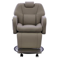 Fauteuil de Barbier Pliant de Qualité Supérieure, Robuste et Durable avec Pompe Hydraulique, Couleur Personnalisable, Portable et Léger, en Synthétique pour Salon de Coiffure
