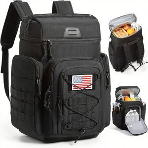 Sac à dos isotherme tactique 30L de qualité militaire - Isolation 600D, 2 livres, maintien de la glace 16H, étanche, multi-poches, fermeture éclair - Product Image 1