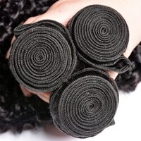 Extensions de cheveux humains vierges brésiliens pré-collés, 100g, 14-18 pouces, non traités, bouclés crépus, 3 paquets pour femmes