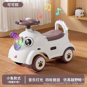 Kids Swing Car Plastic Four Wheel Balance Bike For 1-3 Year Olds Unisex With Lights And Music - Product Image 3