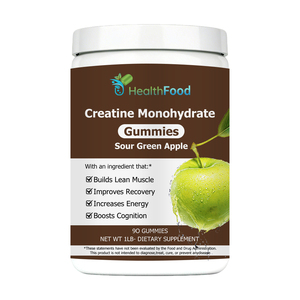 Top Quality Creatine Monohydrate Gummies Pure Creatine Gummies for Adults Muscle Building <b>Supplements</b> Sour Green Apple Taste - Product Image 1
