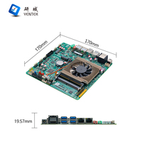 Placa Base Industrial Mini ITX con Procesador Intel I5 de 8.ª Generación, HD VGA LVDS, Pantalla 4K, GPIO, 2 RS232 COM, 2 LAN