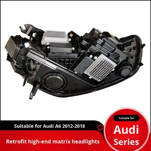 12-18 Audi A6L Full LED <span class=keywords><strong>Matrix</strong></span> C7Pa Conjunto de faros Actualización Compatible Modelo antiguo Modificado Nuevo tipo Y 6000K Color 12V - Product Image 3