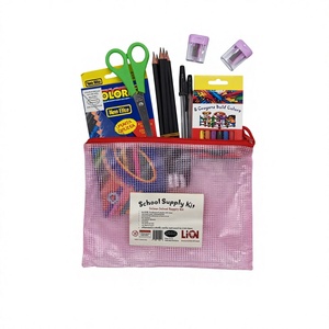 Lion School Supply Kit with Plastic & Rubber Pencils Crayons <b>Scissors</b> Ruler <b>Sharpeners</b> Zipper Bag for Kids Ages 8-14 Years - Product Image 3