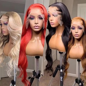Installation sans compétence requise, Perruque Lace Front 13x6 HD Transparente Sans Colle, Cheveux Humains Vietnamiens Grade 12A, Ondulation Body Wave, Longue Longueur, Double Chevelure - Product Image 5