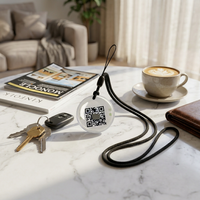 Porte-clés personnalisé en époxy, mini-étiquette, carte d'accès intelligente NFC RFID 13,56 MHz, puce 1K, carte de visite, paiement, hôtel, PVC