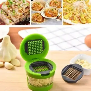 Multi-function Manual Stainless Steel Garlic Press Plastic Garlic <b>Chopper</b> Sustainable Easy Clean Cutting Cooking <b>Vegetable</b> Tools - Product Image 3