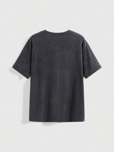 Distressed, fluffy fabric, <b>fun</b> cat print, loose-fitting women's <b>T</b>-<b>shirt</b>, source factory, customization available.F10 - Product Image 2