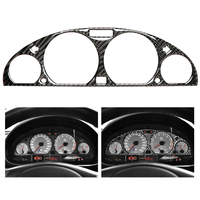Autocollants décoratifs de tableau de bord en fibre de carbone pour BMW 3 E46 M3 1998-2005
