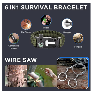 Kit de survie en plein air, équipement de survie <span class=keywords><strong>d</strong></span>'urgence, 19 en 1, pêche, chasse, anniversaire pour hommes, <span class=keywords><strong>camping</strong></span>, gadget cool - Product Image 6
