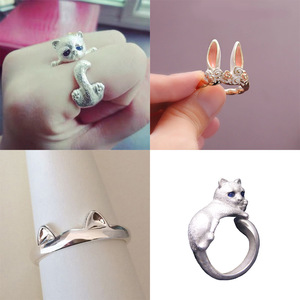 <span class=keywords><strong>Anello</strong></span> Gatto Semplice e Carino da Donna, Design di Nicchia, Lusso Leggero, <span class=keywords><strong>Anello</strong></span> Aperto in Lega Galvanizzata <span class=keywords><strong>con</strong></span> Orecchie di Gatto, Piccolo <span class=keywords><strong>Anello</strong></span> di Alta Gamma - Product Image 2