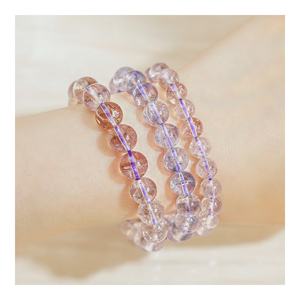 Gardien de l'amour guérison bijoux en argent stimuler l'énergie vitalité femmes naturel pierre claire améthyste Quartz cristal perles Bracelet - Product Image 2