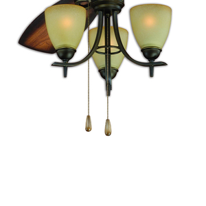 ヴィンテージリビングルーム天井ファン高級リモコンLEDシーリングファンライト付き - Product Image 5