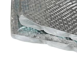 Lớp phủ chống chói củng cố nhôm lá chống cháy bong bóng nhiệt mái cách ly xây dựng Lá phản chiếu dệt vật liệu - Product Image 2