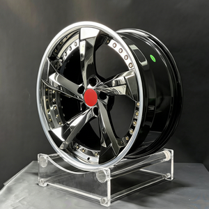 Jantes forgées sur mesure en 2 pièces, 5 branches, chrome noir, 5x112 pour Audi A3 A4 A5 A6 A7 A8 <span class=keywords><strong>Q3</strong></span> Q5 Q7 Série <span class=keywords><strong>RS</strong></span> - Product Image 2