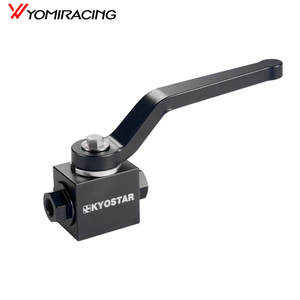 صمام قفل خط الفرامل Yomiracing KD4474BK مقاس 1/8 بوصة NPT، جديد، مصنوع من الألومنيوم المؤكسد الأسود، مناسب للاستخدام العام - Product Image 1