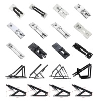 Connecteur de canapé modulaire, clip/attache de fixation pour meubles, charnière de canapé réglable, attache de charnière à bouche de crocodile, support de base