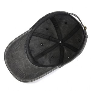 Casquette de baseball 6 panneaux en coton délavé, broderie vieillie motif démon, accessoire sportif, formel, quotidien, décontracté, image amusante - Meilleures ventes - Product Image 6