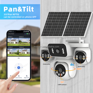 新トレンド Hieasy 20MP 10K AOV 24時間365日録画 ワイヤレス 4G LTE ソーラー PTZ カメラ 4レンズ IP CCTV 屋外 4G SIMカード ソーラーカメラ - Product Image 3