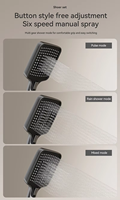 Robinet de douche de luxe en laiton pour salle de bain avec affichage numérique de la température et interrupteurs à touches de piano