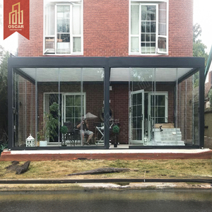 Patio đồ nội thất Bộ kim loại vườn Pavilion pergolas gazebo ngoài trời đổ mái hiên kính lối vào tán - Product Image 6