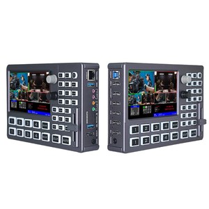 Vmix hds8301 <span class=keywords><strong>video</strong></span> Switcher Mixer thiết bị 4-ch 5 "Màn hình PIP USB3.0 UVC 1080p 60fps rtmps sống <span class=keywords><strong>streaming</strong></span> mã hóa - Product Image 2
