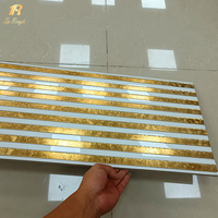 300*600mm Spiegel 3d Wohnkultur Weiß und Gold Gambia Backs plash Küche Toilette Azulejos Badezimmer Fliesen Wände und Böden