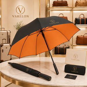 Parapluie de golf personnalisé de 30 pouces (130 cm) extra large, de qualité supérieure, à double auvent, manuel, résistant au vent jusqu'à 55 mph, avec structure en fibre de verre, pour 3 personnes - Product Image 1