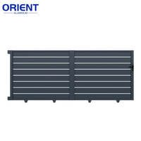 Portail coulissant principal en aluminium, design moderne, le plus populaire en 2022, pour maisons et écoles