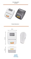 Imprimante thermique portable mini rechargeable NORGEE 58 mm en stock