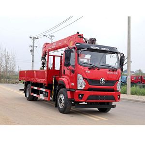 Camion grue hydraulique Shacman 4x2 8 tonnes avec rampe de chargement pour le transport de machines - Product Image 2