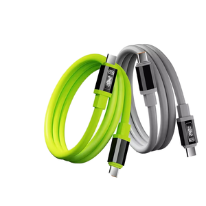 Pd 240W công suất cao sạc nhanh cáp dữ liệu di động hiển thị kỹ thuật số thông minh cho Type-C đến Type-C - Product Image 1