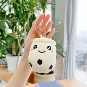 جديد 12 كارتون لطيف Kawaii juguche Peluche لينة بوبا دي حليب محشوة قطيفة سلسلة مفاتيح لعبة سلسلة مفاتيح قطيفة - Product Image 6