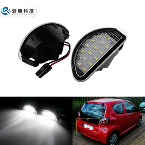 Luz LED para matrícula de Toyota Aygo 81270-0H010, carcasa transparente blanca, tipo empotrado, para uso trasero - Product Image 3