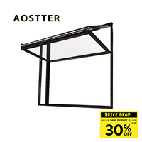 Ventana Plegable AOSTTER de Diseño Moderno, Acústica, Insonorizada, de Doble Acristalamiento, Ahorro de Energía, Resistente a Huracanes, con Garantía de 5 Años