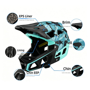 Casco Integral Personalizado para Descenso en Bicicleta de Montaña, Certificado por CPSC y CE |   Equipo Ligero para Carreras Todoterreno |   OEM ODM Profesional - Product Image 2