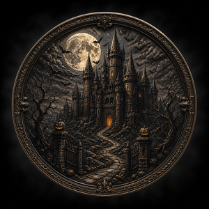 Colección de Monedas de Cobre Estampadas de Halloween, Regalo para Amantes del Gótico, Decoración Espeluznante con Temática de Brujas, Esqueletos, Calabazas y Cementerios - Product Image 2