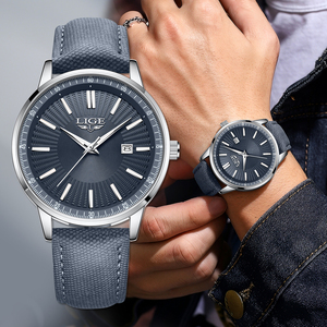 <span class=keywords><strong>Montre</strong></span> en cuir LIGE LG89280 pour homme, analogique, quartz, étanche, lumineuse, design élégant, <span class=keywords><strong>montre</strong></span>-bracelet pour homme, cadeau pour homme - Product Image 6