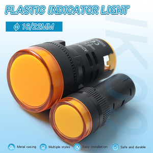 12V/24V/220V/280V <span class=keywords><strong>LED</strong></span> chỉ số sức mạnh AD16-16DS phổ nhựa tín hiệu ánh sáng trong màu đỏ màu xanh lá cây màu vàng màu xanh trắng - Product Image 2