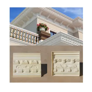 Factory directly sell concrete mold ABS Plastic mould for decorative cornice casting cement roof eave line Villa house moulding