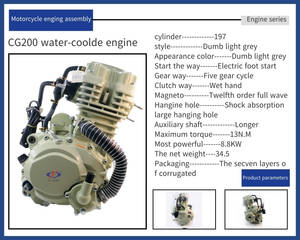 รถ<span class=keywords><strong>สามล้อ</strong></span>เครื่องยนต์ CG200CC สำหรับ<span class=keywords><strong>ซูซูกิ</strong></span> สตาร์ทเท้าไฟฟ้า/ธรรมดา สีเทา เครื่องยนต์สี่จังหวะ สูบเดียว - Product Image 6