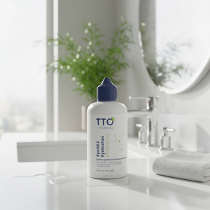 TTO Gel Térmico de Árbol de Té para Contorno de Ojos y Champú 65ml con Ácido Hialurónico y Colágeno, Tratamiento Anticaspa y Anticaída, Limpiador Facial - Product Image 3