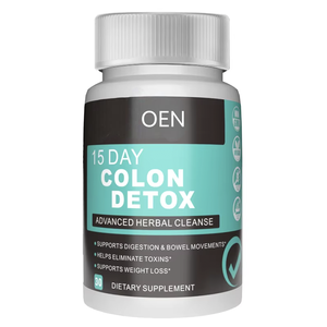 Cápsulas Orgánicas Detox para Adelgazar al por Mayor para Adultos, Limpiador de Colon, Soporte para la Salud Intestinal de 15 Días - Product Image 1
