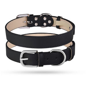 <span class=keywords><strong>Collar</strong></span> de perro mascota ajustable de lujo de cuero PU, hebilla de Metal, collares de perro de cuero de lujo personalizados - Product Image 3