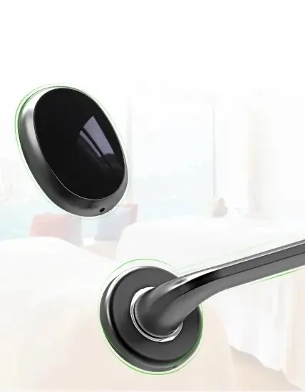 Elegant Modern Design High Class Split Style Hotel Door Lock Euro Standard Cylinder Key Card Smart Lock