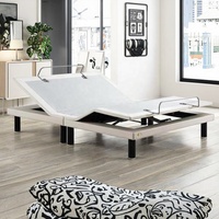 Sommier de lit électrique intelligent avec télécommande, réglable, moderne, en fer, pliable, multifonctionnel, pour chambre à coucher, villa, hôtels