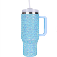Tasses et gobelets isothermes en cuivre doré plaqué arc-en-ciel, revêtement poudré, 40oz, 20oz, 30oz, pour gravure laser